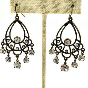 Antique style chandelier costume earrings